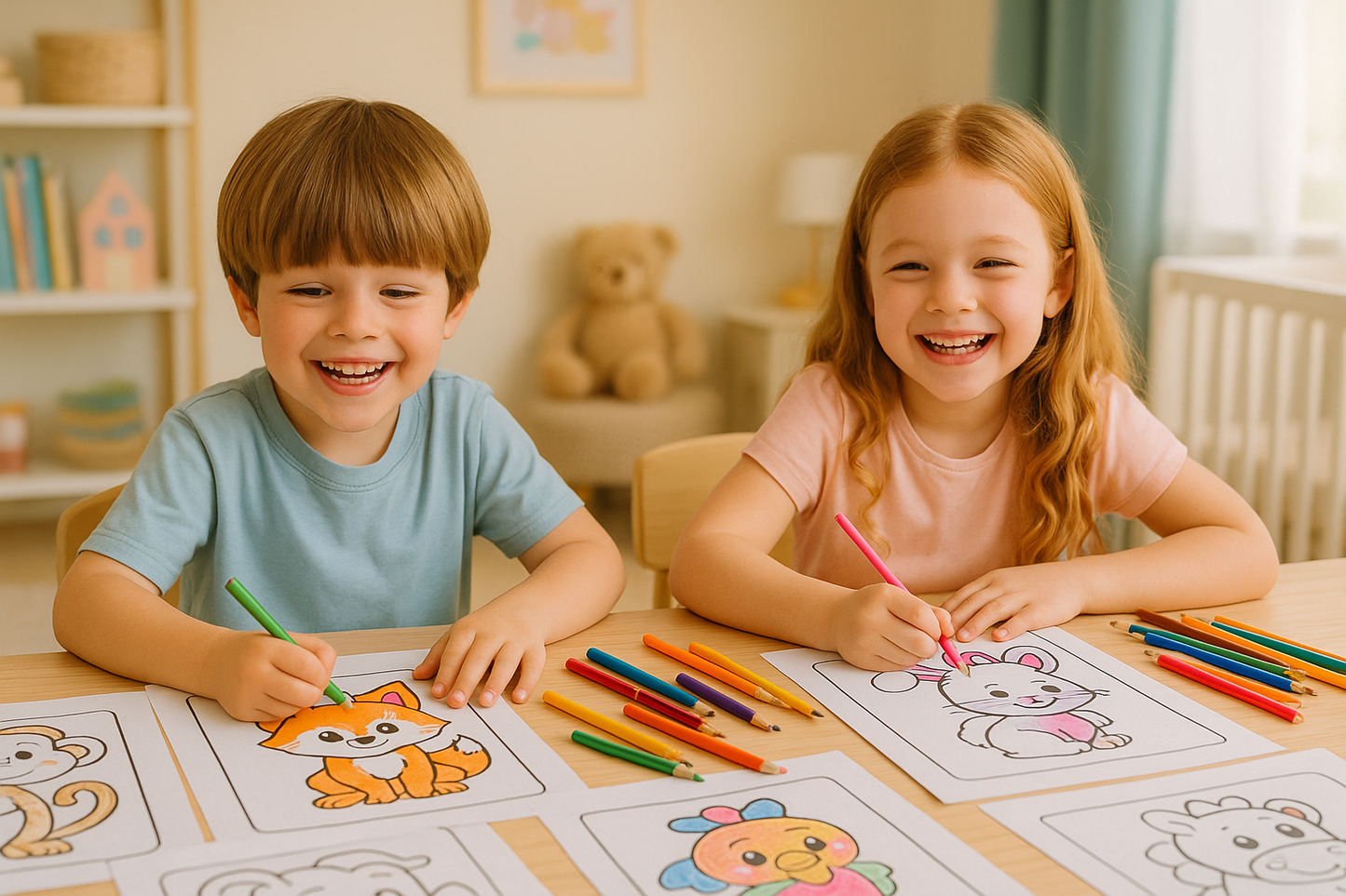 Animals Coloring Pages for Kids – Printable PDF Download